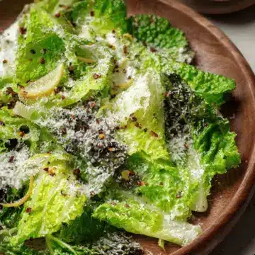 Lemon Parmesan Lettuce Salad Recipe