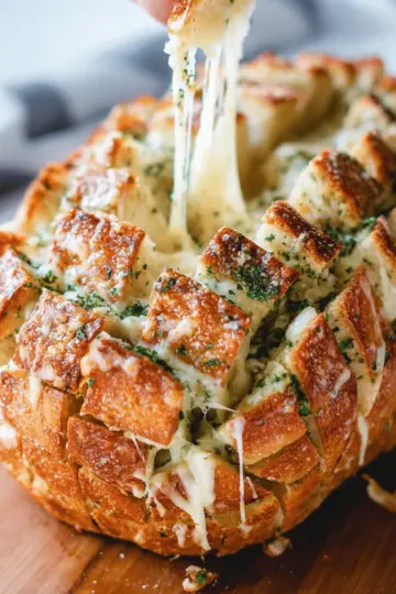 Cheesy Garlic Herb Pull Apart Bread