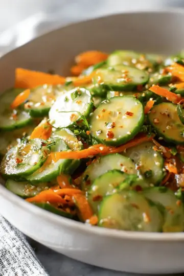 Asian Cucumber and Carrot Salad (A Viral Recipe)