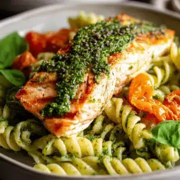 Salmon Pesto Pasta
