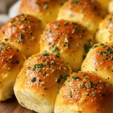 Easy Garlic Butter Dinner Rolls