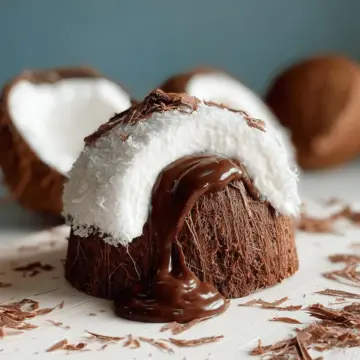 Coconut Dome with Chocolate Spread