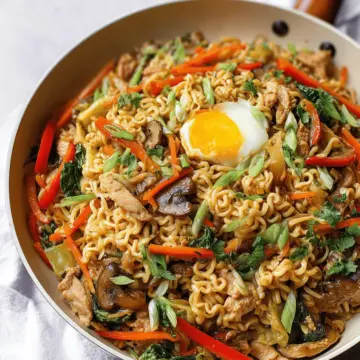 Easy Chicken Ramen Stir Fry