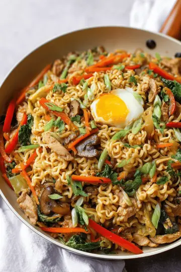 Easy Chicken Ramen Stir Fry