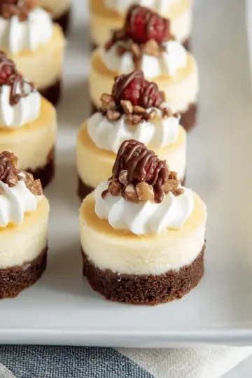 Brownie Bottom Mini Cheesecakes