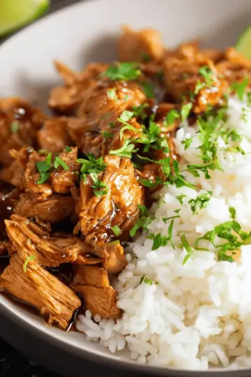 Sticky Honey Chicken Recipe with Coconut Rice