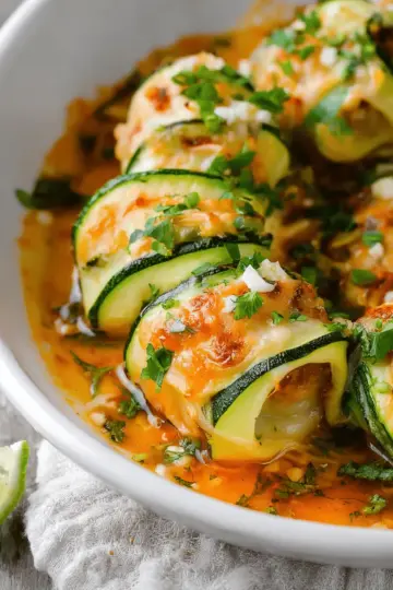 Zucchini Enchilada Rollups