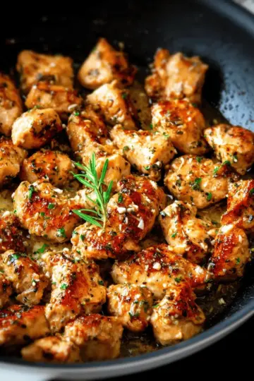 15-Minute Garlic Butter Chicken Bites: Easy One-Pan Recipe