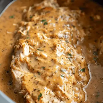 Simple Slow Cooker Chicken and Gravy