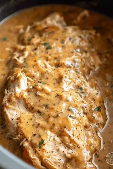 Simple Slow Cooker Chicken and Gravy