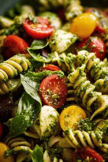 Pesto pasta salad