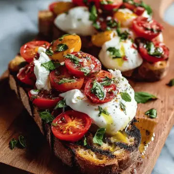 Pain Grillé à la Burrata