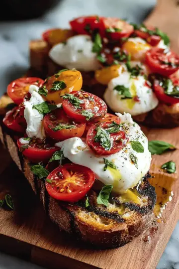 Pain Grillé à la Burrata