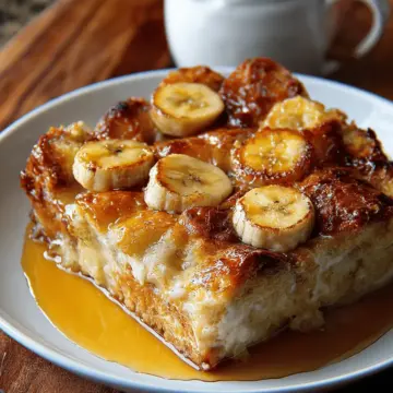 Banana Croissant “French Toast” Casserole