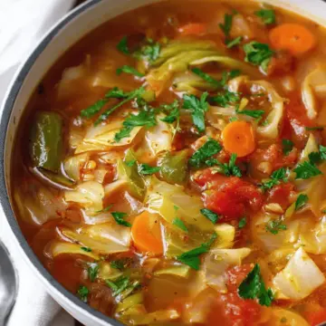 Vegetable Cabbage Soup (Vegan + Healthy)