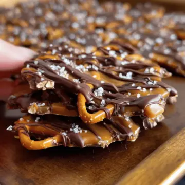 Salted Caramel Pretzel Bark