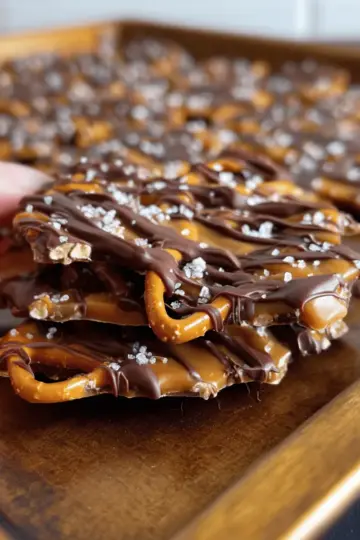 Salted Caramel Pretzel Bark