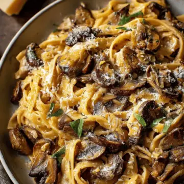 Caramelized Leek and Mushroom Gruyere Pasta