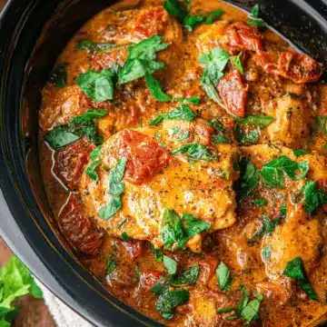 Slow Cooker Tuscan Chicken