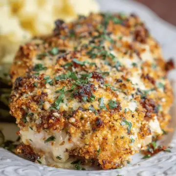 Longhorn Garlic Parmesan Crusted Chicken