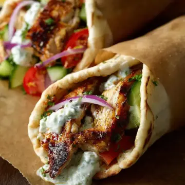 Greek Chicken Gyros recipe