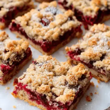 Cranberry Crumble Bars