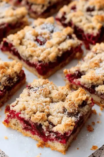 Cranberry Crumble Bars