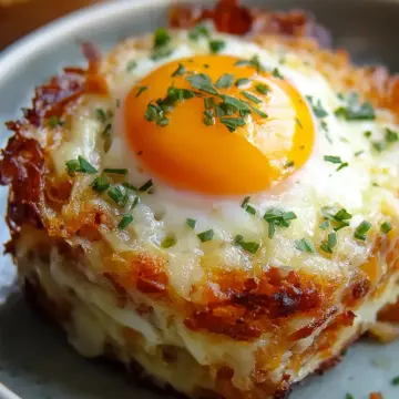 Baked Eggs Napoleon