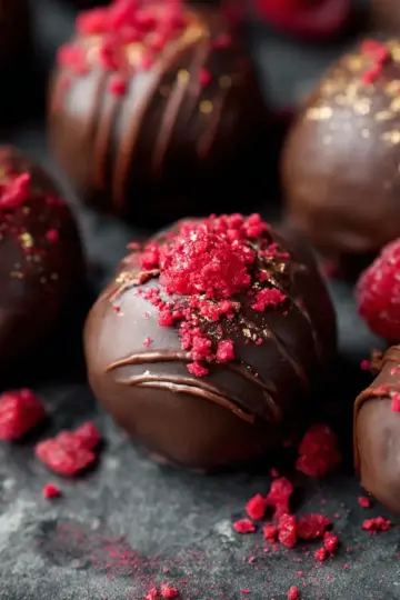 Chocolate Raspberry Truffles