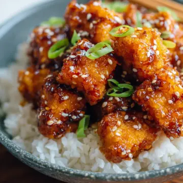 Crispy Honey-Garlic Tofu