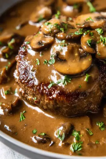 Salisbury Steak with Mushroom Gravy