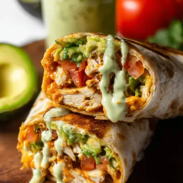 Chipotle Ranch Grilled Chicken Burritos (Taco Bell Copycat Recipe)