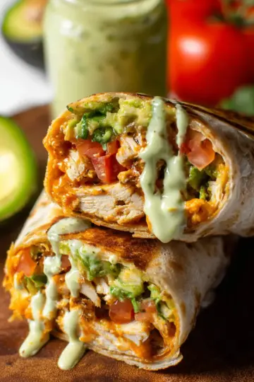 Chipotle Ranch Grilled Chicken Burritos (Taco Bell Copycat Recipe)
