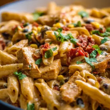 Creamy Southwestern Chicken Alfredo Skillet