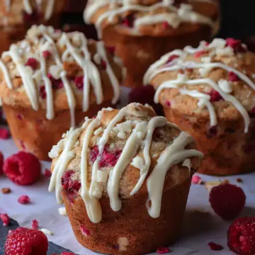 White Chocolate and Raspberry Muffins