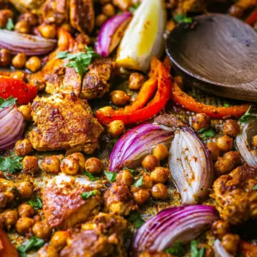 Chicken Shawarma Sheet Pan Dinner