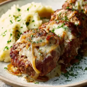 French Onion Mini Meatloaves