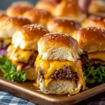 Cheeseburger Sliders (Baked Sliders Recipe)
