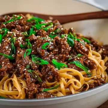 Mongolian Beef and Noodles