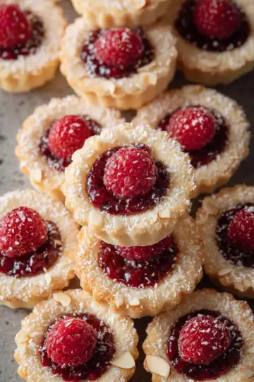 Mini Raspberry Almond Tarts