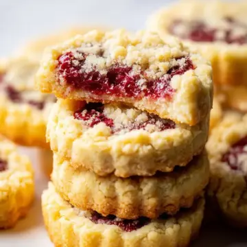 Raspberry Crumble Cookies