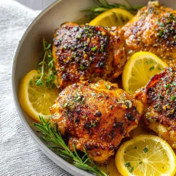 Easy Lemon Garlic Butter Chicken Thighs Recipe