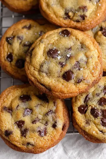 Crispy and Chewy Chocolate Chip Cookies