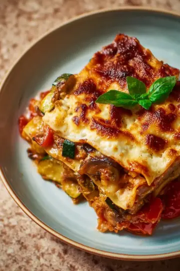 Mediterranean vegetable lasagne