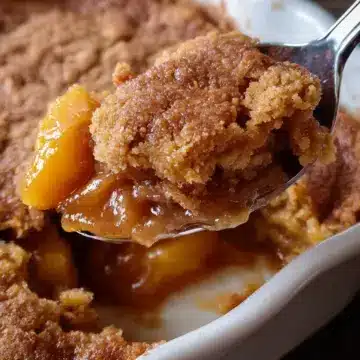 Brown Sugar Peach Cobbler