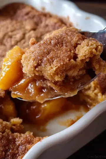 Brown Sugar Peach Cobbler