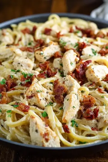 Cream Cheese Bacon Chicken Pasta