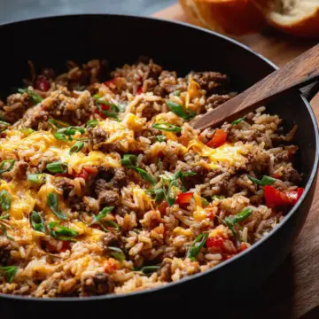 Ground Beef and Rice Skillet