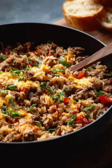Ground Beef and Rice Skillet