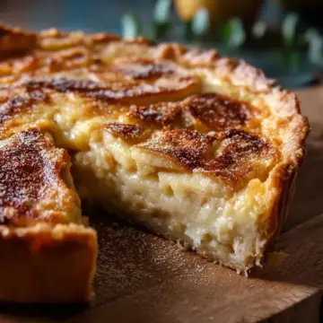 Apple Custard Impossible Pie